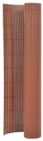 vidaXL Tuinafscheiding dubbelzijdig 110x500 cm bruin