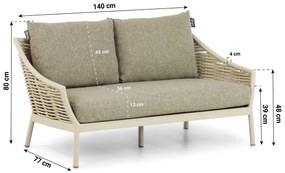 Apple Bee Milou -zits Loungebank Grijs