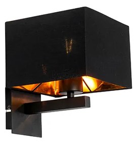 Moderne wandlamp zwart met goud - VT 1