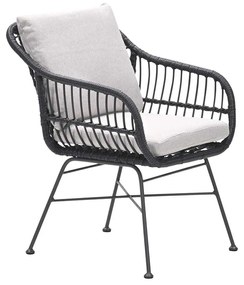 Garden Impressions Lucas tuinset zwart 7-delig - Tulli tuintafel 220x115 cm