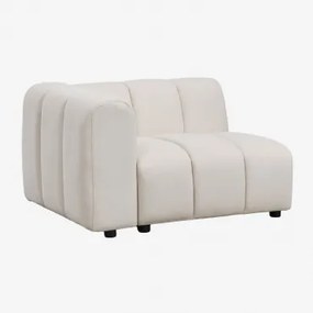 Linker Hoekmodule Voor Modulaire Bank In Eliot Bouclé Stof Bouclé Crèmebeige - Sklum