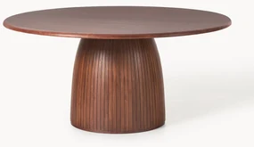 Ronde eettafel Nelly met groefstructuur, in verschillende formaten