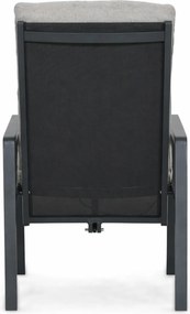 Tuinset Ronde Tuintafel 4 personen 120 cm Aluminium Grijs  Lifestyle Garden Furniture Vivaro/Rockville