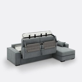 Hoekbank-bed, polyester, mousse Cécilia