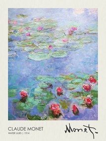 Kunstreproductie Water Lilies (1914), Claude Monet