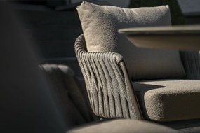 Taste by 4 Seasons Cannes low dining tuinset met Salute tafel 220 cm LoungestoelTuinstoel   bruin weerbestendig