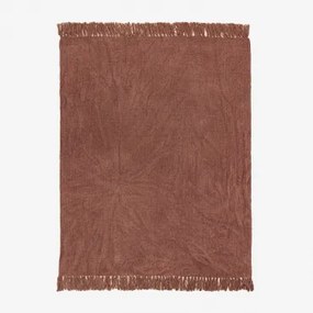 Plaid Deken In Chenille Tirset Rode Ceder - Sklum