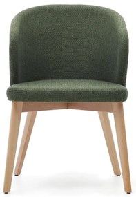 Kave Home Darice Stoel Massief Beukenhout Naturel Groen
