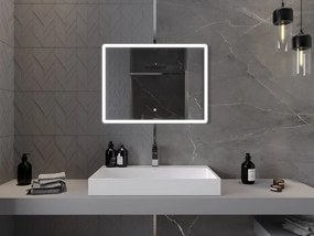 Mexen Navia verlicht badkamer spiegel 80 x 60 cm, LED 6000K, anti-condens - 9803-080-060-611-00