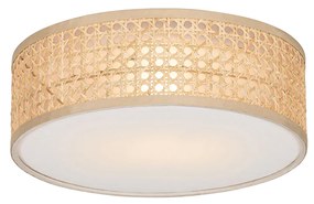 Oosterse plafondlamp rotan 30 cm - TrommaOosters E27 rond Binnenverlichting Lamp