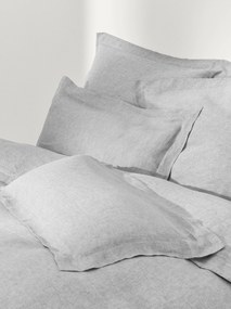 Linnen dekbedovertrek Linna met bies