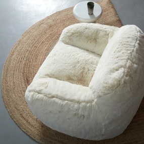 Fluffy Fauteuil Creme Vacht