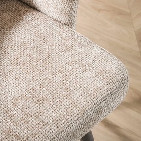 Zandkleur Fauteuil Met Ronde Zitting