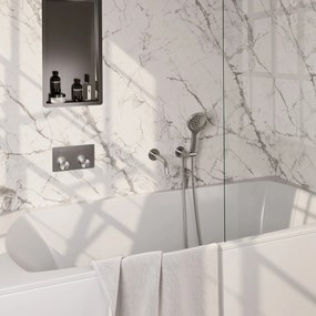 Brauer Stripe inbouw badkraan met drukknoppen en 3 standen handdouche RVS geborsteld PVD