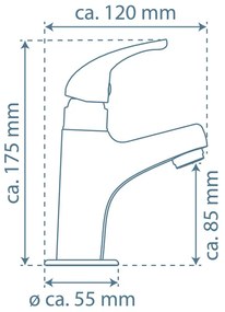 Schutte Vico fonteinkraan chroom