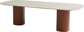 Bosco low dining tuintafel 240x105xH69 cm keramiek oyster spicy Taste 4SO
