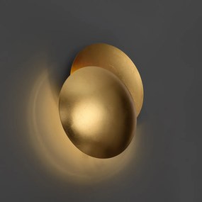 Moderne wandlamp goud 34.5cm 2-lichts - Sunrise