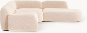 Modulaire bouclé hoekbank Wolke (4-zits) met chaise longue