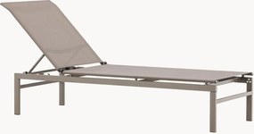 Verstelbare metalen tuinligstoel Massimo