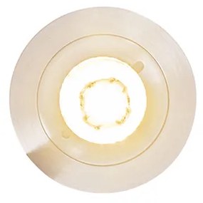 Buitenlamp Set van 6 Moderne inbouwspot staal rond IP44 - Xena GU10 IP44 Buitenverlichting Lamp