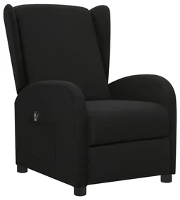 vidaXL Fauteuil verstelbaar elektrisch stof zwart