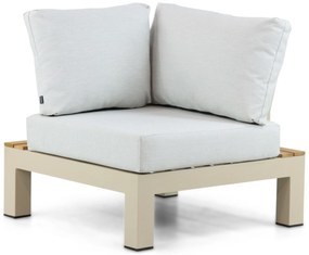 Loungeset 6 personen Aluminium/Teak Taupe Lifestyle Garden Furniture Vittoria