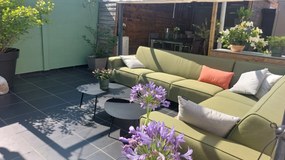 Boavista/Royalty loungeset - hoekbank rechts - Heritage leaf - 5-delig