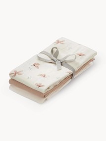 Mousseline doekjes Wildflower, set van 3