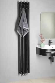 Sapho Pilon radiator 27x180cm mat zwart