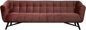 3 zitsbank - Rang - velours Juke carmine 36