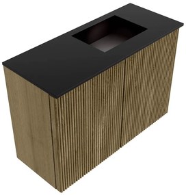 Mondiaz Joya 60cm toiletmeubel dusk met wastafel faye rechts zonder kraangat urban