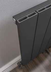 Eastbrook Rosano horizontale aluminium radiator 60x66cm Antraciet 777 watt