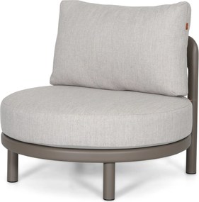 Tuinstoel Aluminium Taupe-naturel-bruin Santika Wave
