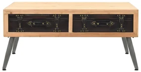 vidaXL Salontafel 115x55x50 cm massief vurenhout