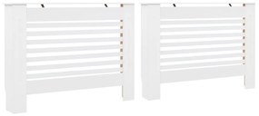 vidaXL Radiatorombouwen 2 st 112x19x81,5 cm MDF wit