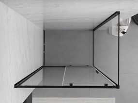 Mexen Exo schuifdouchecabine 120 x 90 cm, transparant, zwart - 8151-120-090-70-00