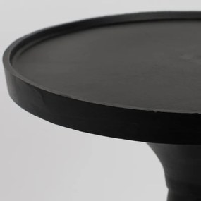 Zuiver Floss Ronde Bijzettafel Zwart - 28 X 28cm.