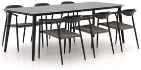 Diningset Manifesto  | 6 personen aluminium | Tuinset stapelbaar | 7-delig | Kees Smit Tuinmeubelen