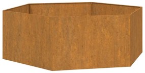 vidaXL Plantenbak roestig 138x120x45 cm cortenstaal