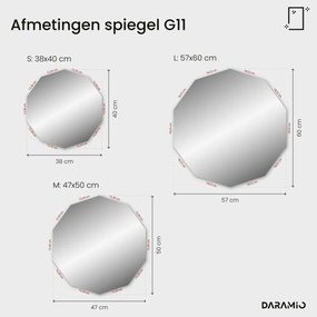 Atypische spiegel met LED-verlichting G11