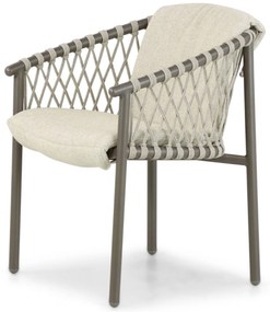 Tuinset 6 personen  Aluminium/rope Taupe 4 Seasons Outdoor Allora/Sand