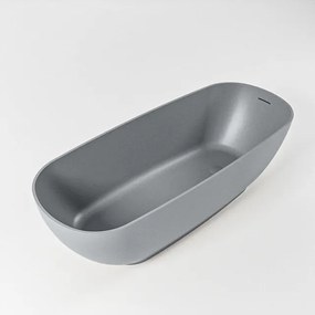 MONDIAZ ROCK Vrijstaand bad - 170x70cm - kleur Plata / Plata ROCK170-PLA