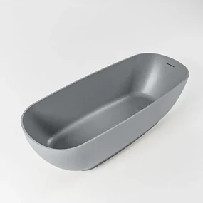 MONDIAZ ROCK Vrijstaand bad - 170x70cm - kleur Plata / Plata ROCK170-PLA