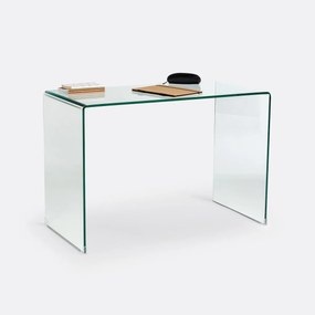 Consolebureau van gehard glas Joan