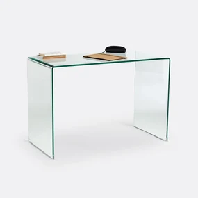Consolebureau van gehard glas Joan