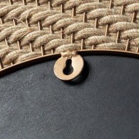 Kave Home Klevin Ronde Spiegel Van Touw - 80x80cm
