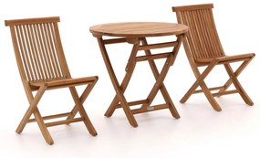 Bistro- en balkonset Sunyard  | 2 personen | Tuinset teakhout | 3-delig | Kees Smit Tuinmeubelen