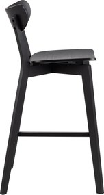 ROXY Zwart – HOUTEN BARSTOEL VOOR KEUKEN, WOONKAMER EN RESTAURANT IN RETROSTIJL