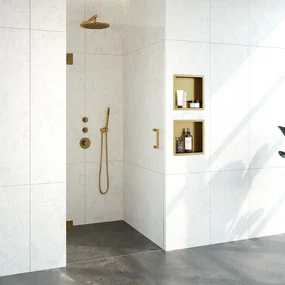 Brauer JC profielloze nisdeur 90cm goud geborsteld