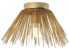 Art Deco plafondlamp goud met lichteffect - Broom